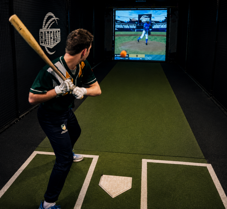 Baseball simulator training