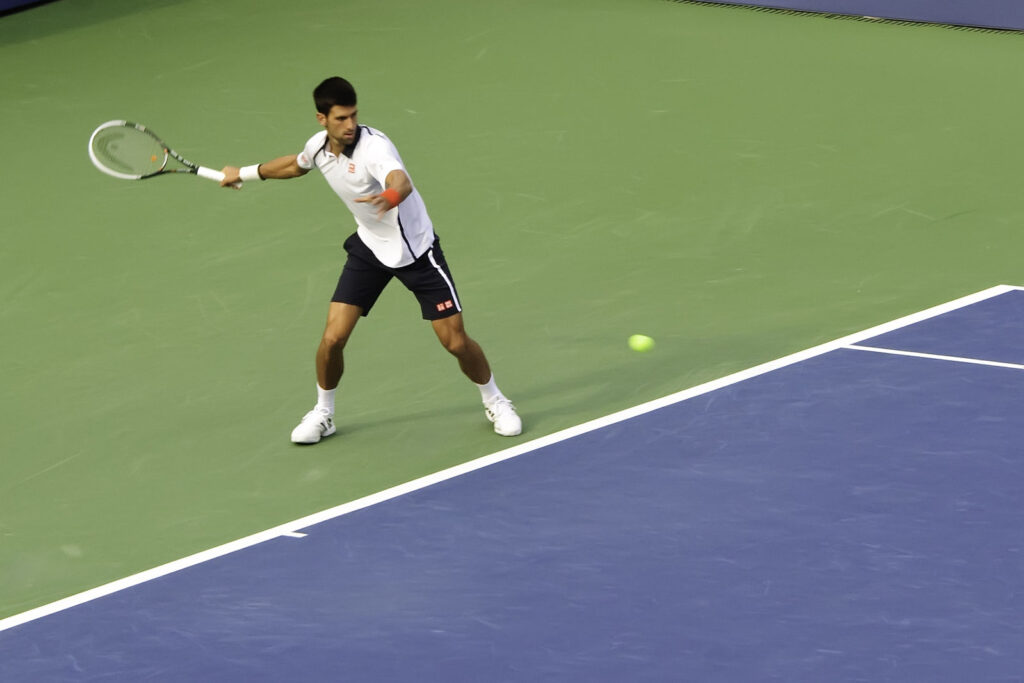 Imagine returning a serve of Novak Djokovic on the BatFast Tennis Simulator

Francisco Diez, CC BY 2.0 <https://creativecommons.org/licenses/by/2.0>, via Wikimedia Commons