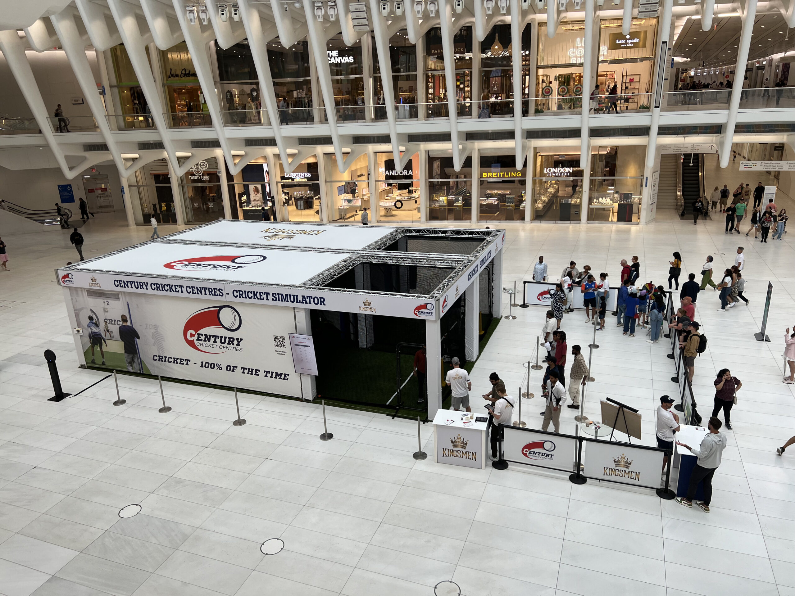BatFast Cricket Simulator at Oculus Plaza, New York - T20 World Cup 2024