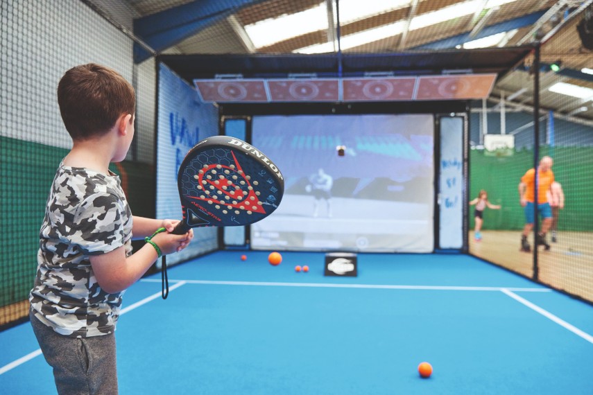 A Tennis Entertainment Experience at Haven Leisure, powered by a BatFast Tennis Simulator